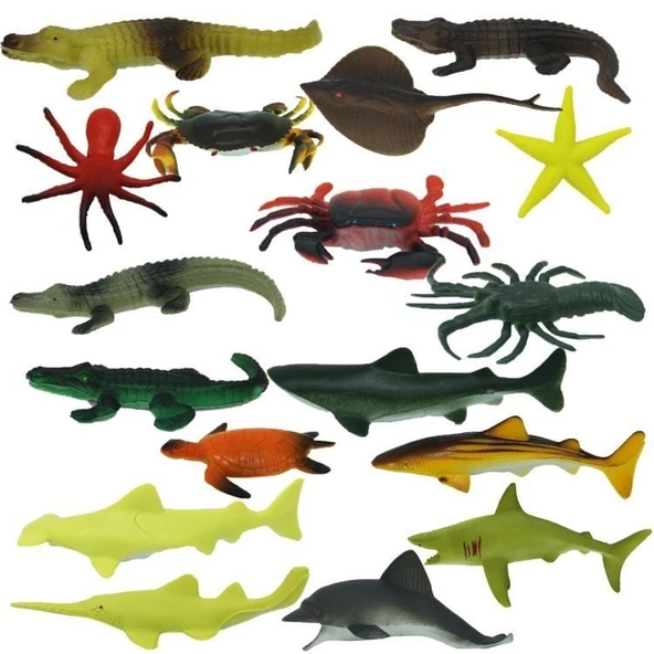 OMZ Okyanus Hayvanları Poşetli S00000709 Kız Erkek Çocuk Oyuncak Eğitici Oyuncaklar