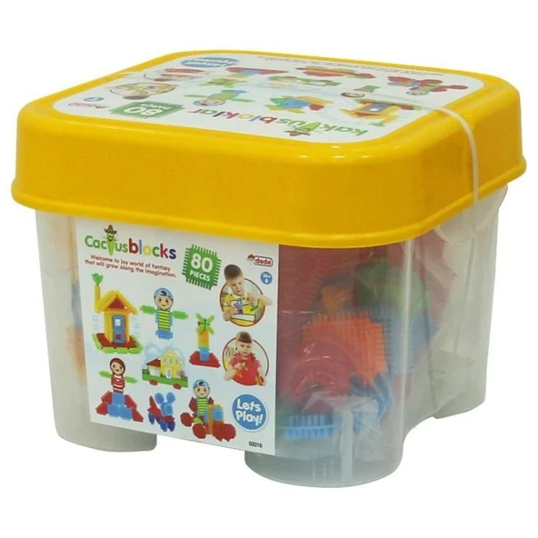 OMZ Dede Kaktüs Bloklar 80 Parça Kız Erkek Çocuk Oyuncak Eğitici Oyuncaklar - Resim 2