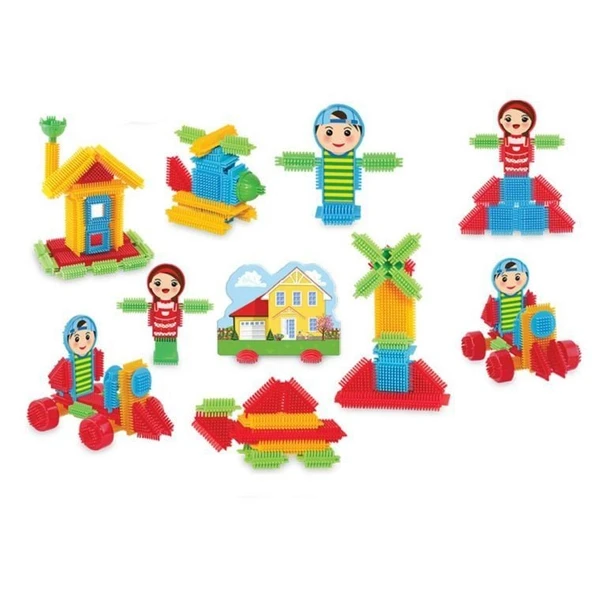 OMZ Dede Kaktüs Bloklar 80 Parça Kız Erkek Çocuk Oyuncak Eğitici Oyuncaklar ürün görseli 1