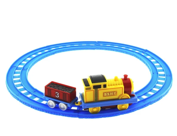 OMZ Pilli Mini Tren Seti Kız Erkek Çocuk Oyuncak Eğitici Oyuncaklar - Resim 3