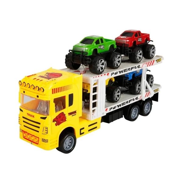 OMZ 1:32 Maxx Wheels Transporter Tır 32cm. Kız Erkek Çocuk Oyuncak Eğitici Oyuncaklar ürün görseli 1