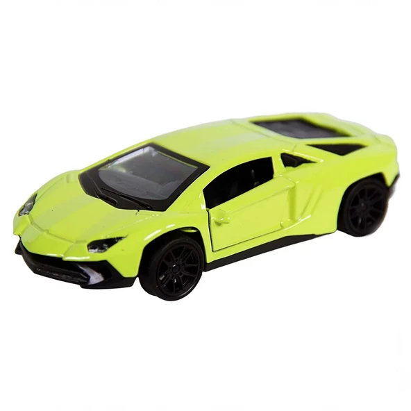 OMZ Metal Çek Bırak Spor Araba 4311D Kız Erkek Çocuk Oyuncak Eğitici Oyuncaklar - Resim 2