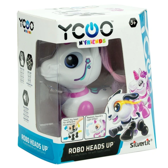 OMZ Silverlit Robo Heads Up Robot Kız Erkek Çocuk Oyuncak Eğitici Oyuncaklar ürün görseli 1