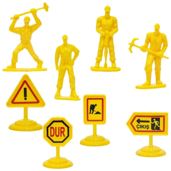 OMZ Sök Tak Dozer ve İnşaat Seti 22 Parça Kız Erkek Çocuk Oyuncak Eğitici Oyuncaklar - Resim 2