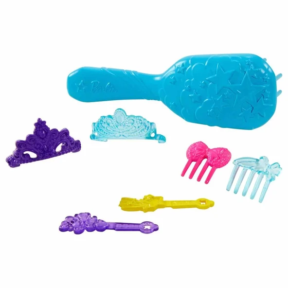 OMZ Barbie Dreamtopia Uzun Saçlı Bebekler GTF37 Kız Erkek Çocuk Oyuncak Eğitici Oyuncaklar - Resim 3