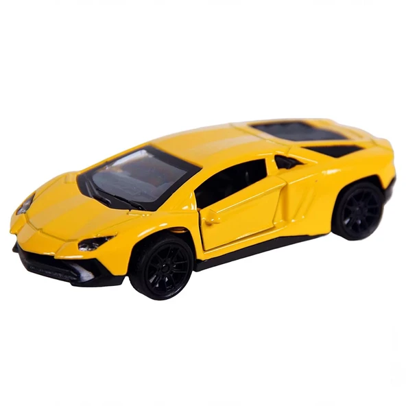 OMZ Metal Çek Bırak Spor Araba 4311D Kız Erkek Çocuk Oyuncak Eğitici Oyuncaklar - Resim 3