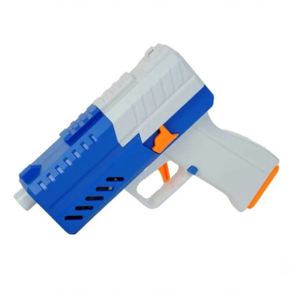 OMZ Tiim Pilli Şarjlı Susturuculu Köpük Dart Atan Mavi Blaster Kız Erkek Çocuk Oyuncak Eğitici Oyuncakla - Resim 3