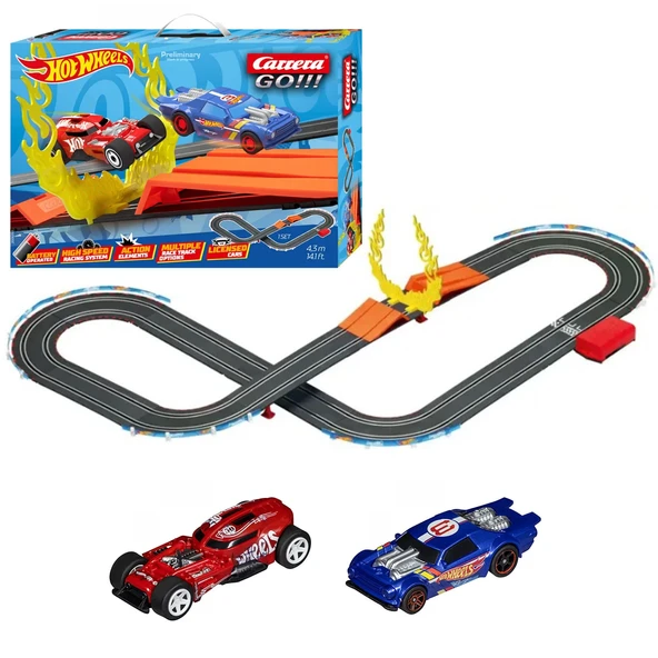 OMZ Carrera Go Hotwheels Yarış Pisti Kız Erkek Çocuk Oyuncak Eğitici Oyuncaklar - 1