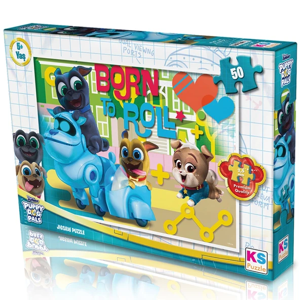 OMZ KS Puppy Dog Pals 50 Parça Puzzle Kız Erkek Çocuk Oyuncak Eğitici Oyuncaklar ürün görseli