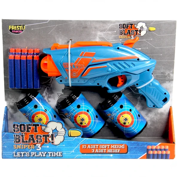 OMZ Sniper 3 Soft Blast Dart Atan Oyuncak Kız Erkek Çocuk Oyuncak Eğitici Oyuncaklar ürün görseli 1