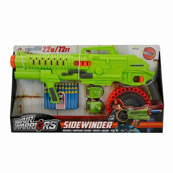 OMZ Air Warriors Sidewinder Sünger Mermi Atan Silah 30 Mermili Kız Erkek Çocuk Oyuncak Eğitici Oyuncakla ürün görseli 1