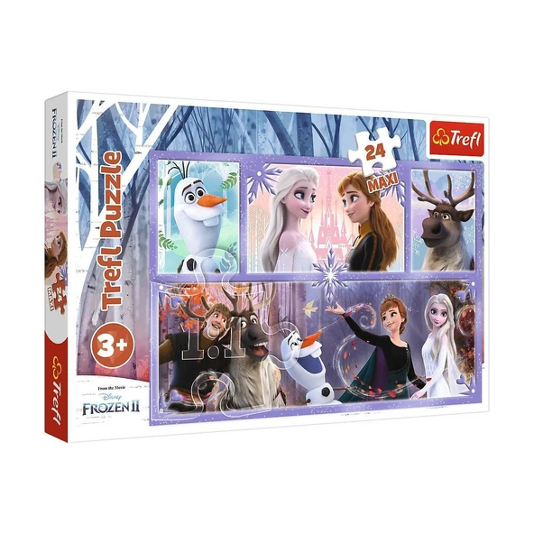 OMZ PUZZLE-14345 Disney Frozen II 24 Parça Çocuk Puzzle Kız Erkek Çocuk Oyuncak Eğitici Oyuncaklar ürün görseli 1