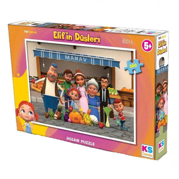 OMZ KS Elif'in Düşleri 200 Parça Puzzle Kız Erkek Çocuk Oyuncak Eğitici Oyuncaklar ürün görseli 1