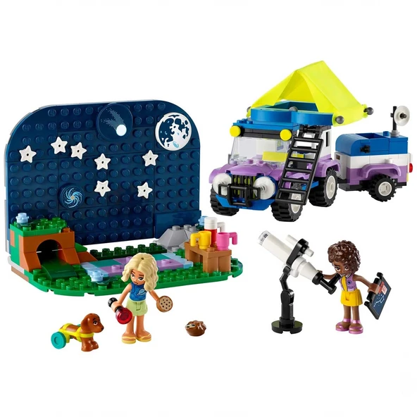 OMZ LEGO Friends Yıldız Gözlemleme Kamp Aracı 42603 Kız Erkek Çocuk Oyuncak Eğitici Oyuncaklar