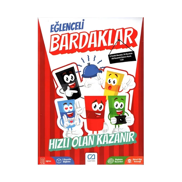 OMZ Ca Games Eğlenceli Bardaklar 5185 Kız Erkek Çocuk Oyuncak Eğitici Oyuncaklar - 2