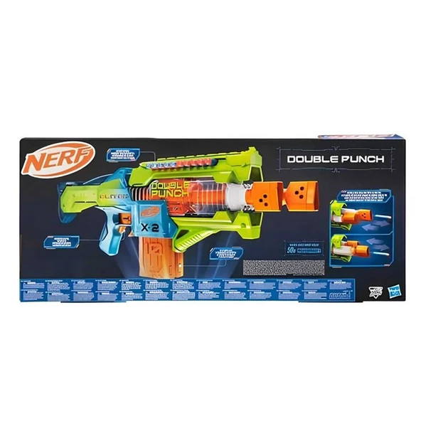 OMZ Nerf Double Punch - INT-F6363 - NERF ELITE 2.0 DOUBLE PUNCH Kız Erkek Çocuk Oyuncak Eğitici Oyuncakl ürün görseli