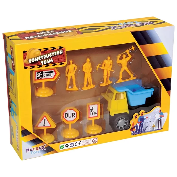 OMZ Yol Çalışması Takımı Kız Erkek Çocuk Oyuncak Eğitici Oyuncaklar ürün görseli