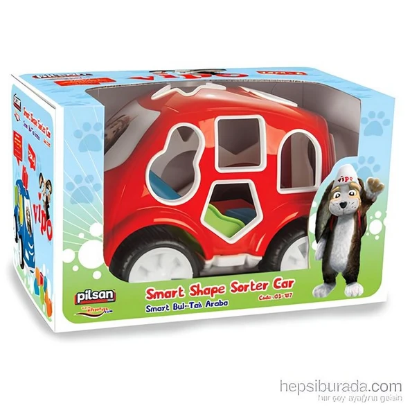 OMZ Smart Bultak Kırmızı Araba Kız Erkek Çocuk Oyuncak Eğitici Oyuncaklar - Resim 2