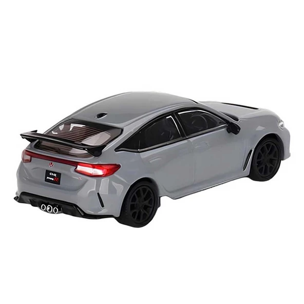 OMZ Mini Gt 1:64 Honda Civic Type R Sonic Gray Pearl Kız Erkek Çocuk Oyuncak Eğitici Oyuncaklar - Resim 3