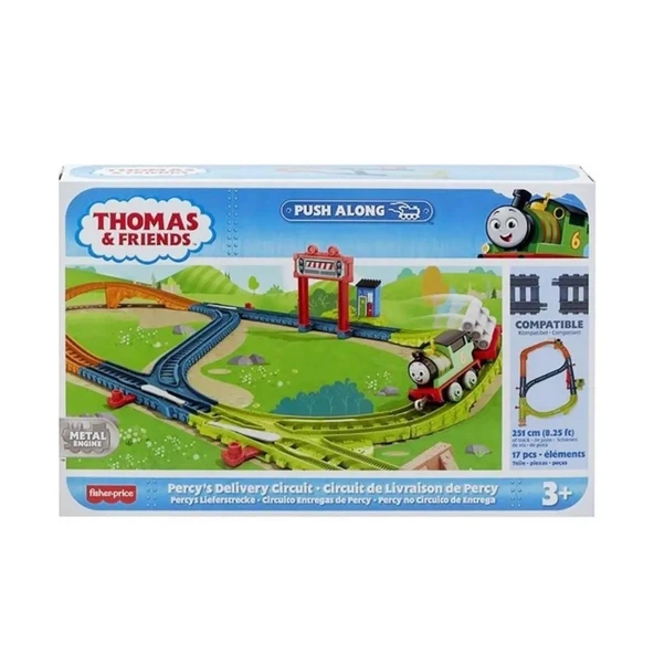 OMZ HGY82 Thomas ve Arkadaşları - Tren Seti (Sür-Bırak) Kız Erkek Çocuk Oyuncak Eğitici Oyuncaklar - Resim 2