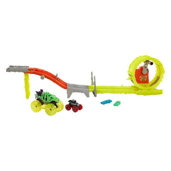 OMZ HXT05 Hot Wheels Monster Trucks Power Smashers Oyun Seti Kız Erkek Çocuk Oyuncak Eğitici Oyuncaklar - Resim 2