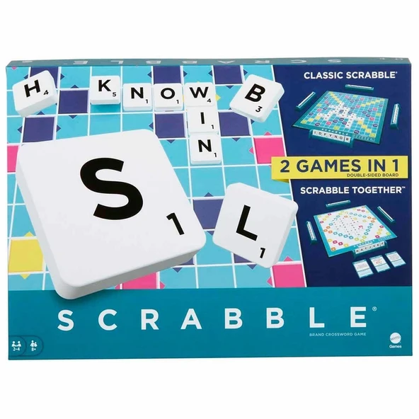 OMZ HWD43 Scrabble Orijinal İkisi Bir Arada İngilizce Kız Erkek Çocuk Oyuncak Eğitici Oyuncaklar ürün görseli 1