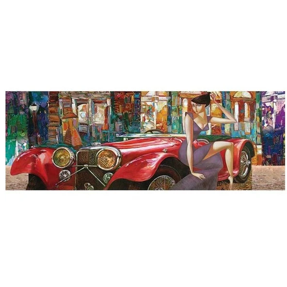 OMZ 4647 Art Puzzle Akşama Davet 1000 Parça Panorama Puzzle Kız Erkek Çocuk Oyuncak Eğitici Oyuncaklar - Resim 2