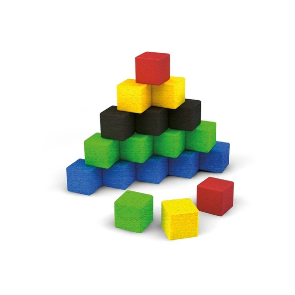 OMZ 5459 Ahşap Birim Küpler Kız Erkek Çocuk Oyuncak Eğitici Oyuncaklar - Resim 2