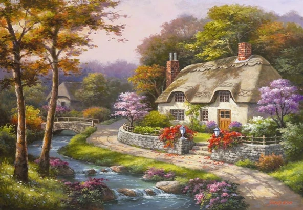 Anatolian 500 Parça Konakta İlkbahar Puzzle