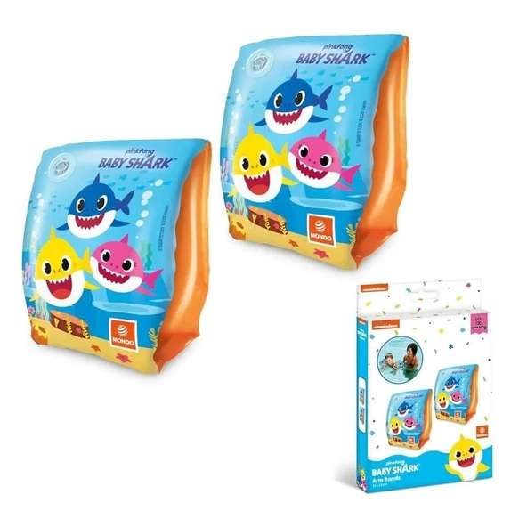 OMZ Şişme Kolluk Baby Shark 15x23cm Kız Erkek Çocuk Oyuncak Eğitici Oyuncaklar ürün görseli 1