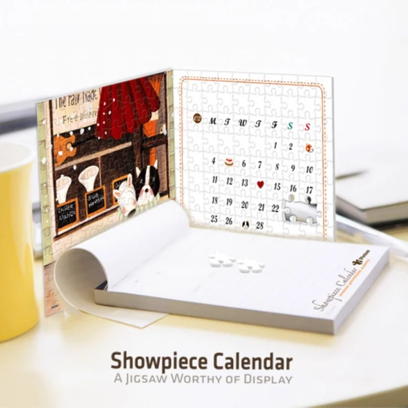 Pintoo 200 Parça Diğer Yarım Takvim Puzzle (27.9 x 13.8 cm) - Resim 2