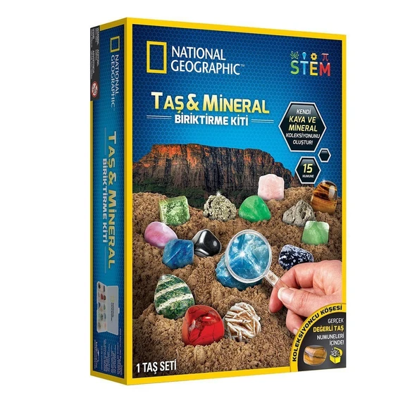 OMZ NAT03002 National Geographic Taş ve Mineral Biriktirme Kiti - RTNGRM15 +8 yaş Kız Erkek Çocuk Oyunca ürün görseli 1