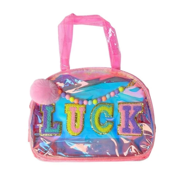 OMZ Vest Nakış El Çantası Şeffaf Pembe Kız Erkek Çocuk Oyuncak Eğitici Oyuncaklar ürün görseli 1