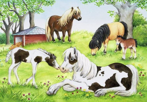 Atların Dünyası 2x24 Parça Çocuk Puzzle