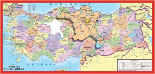 123 Parça Türkiye Siyasi Haritası Puzzle (Art Puzzle)