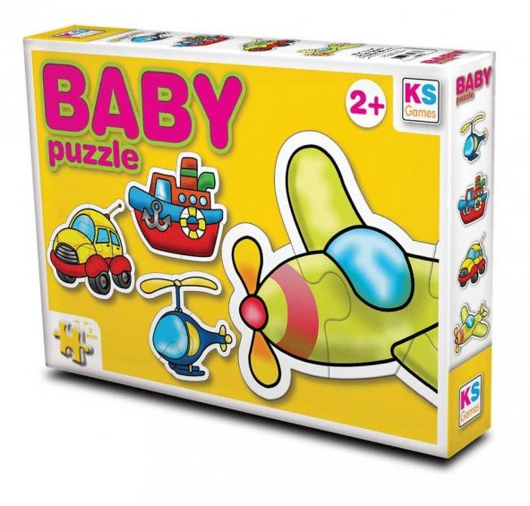 Ks Games Baby Puzzle 2+3+4+4 (Ulaşım Araçları)