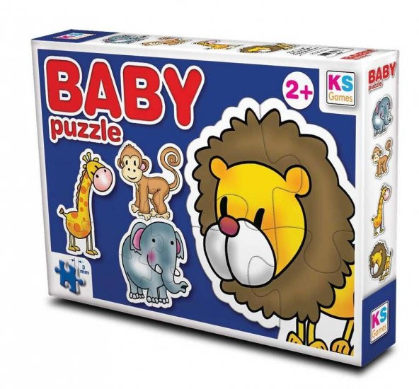 Ks Games Baby Puzzle 2+3+4+4 (Vahşi Hayvanlar)
