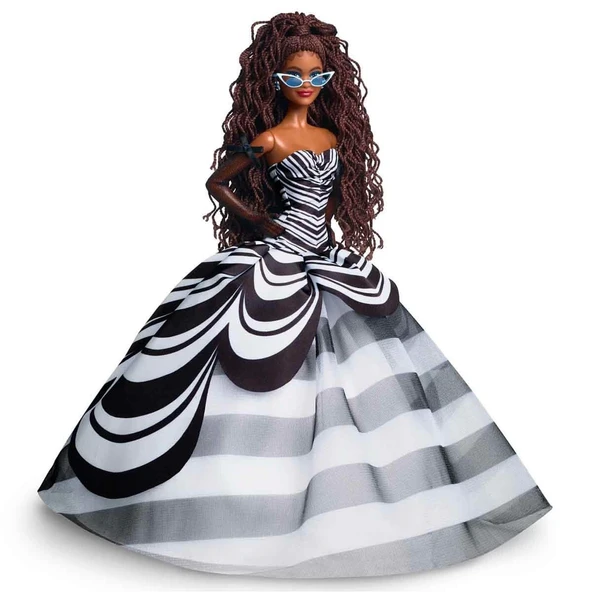 OMZ Barbie Mavi Safir 65. Yıl Dönümü Bebeği HRM59 Kız Erkek Çocuk Oyuncak Eğitici Oyuncaklar ürün görseli 1