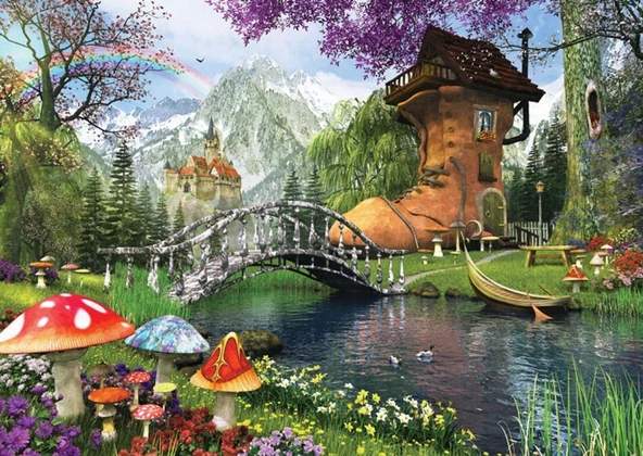 Art Puzzle 1000 Parça Postal Puzzle