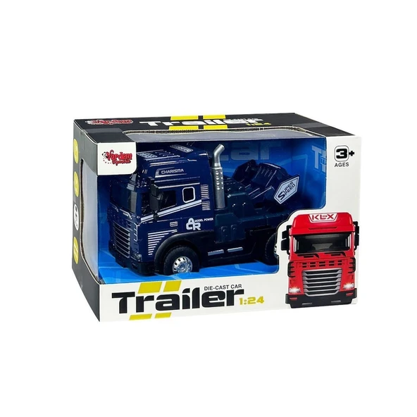 OMZ KLX800-247 Sürtmeli Işıklı Müzikli 1:24 Çekici (Tır Kafası) Kız Erkek Çocuk Oyuncak Eğitici Oyuncakl - Resim 2