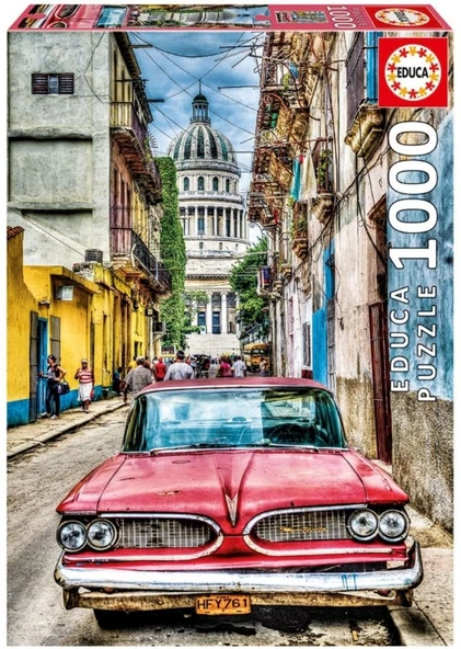 Educa 1000 Parça Vintage Car in Old Havana Puzzle