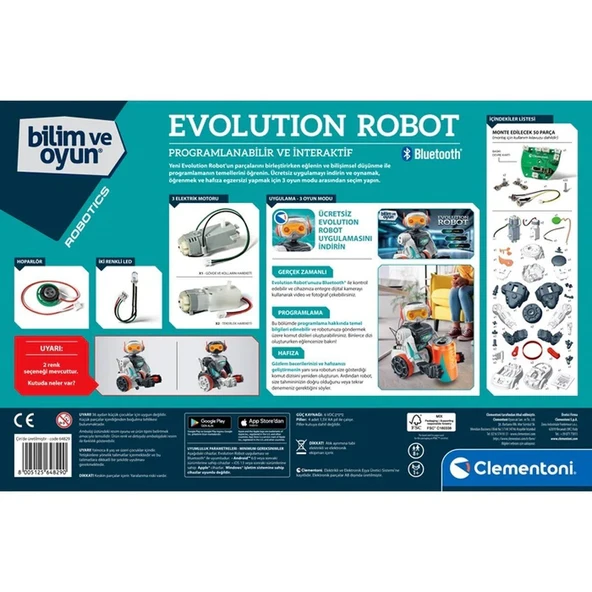OMZ 64829 Robotik Laboratuvarı - Evolution Robot +8 yaş Kız Erkek Çocuk Oyuncak Eğitici Oyuncaklar - Resim 3