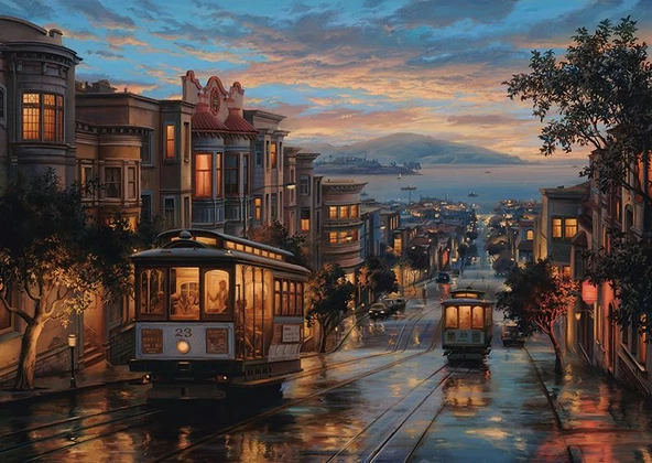 Anatolian San Francisco Sokakları 1500 Parça Puzzle