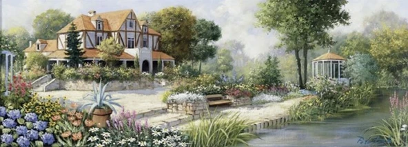 Art Puzzle 1000 Parça Panaroma English Cottage