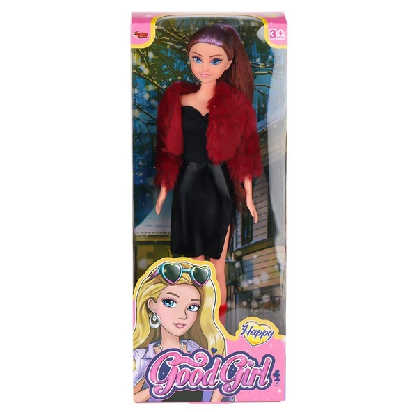 OMZ WG-115521 Ceketli Çizmeli Renkli Saçlı Bebek 29cm -Vardem Oyuncak Kız Erkek Çocuk Oyuncak Eğitici Oy - Resim 2