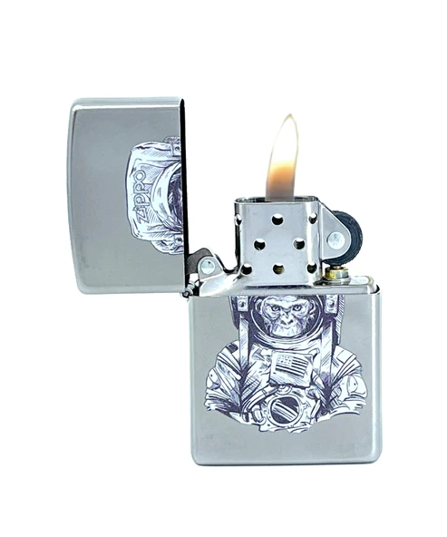 Zippo Astronaut Monkey Dizayn Çakmak - Resim 3