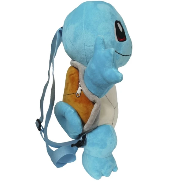OMZ Pokemon Squirtle Peluş Sırt Çantası Kız Erkek Çocuk Oyuncak Eğitici Oyuncaklar - Resim 2