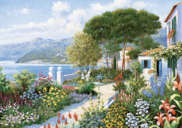 Puzz 2000 Parça Puzzle Renkli Bahçe