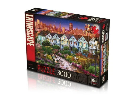 OMZ 23010 KS, San Francisco 3000 Parça Puzzle Kız Erkek Çocuk Oyuncak Eğitici Oyuncaklar ürün görseli 1