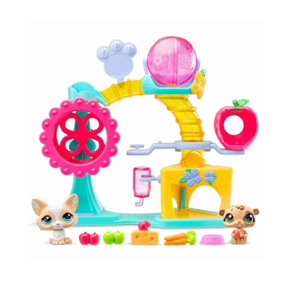 OMZ 5196 Littlest Pet Shop Minişler Eğlence Fabrikası Oyun Seti S1 -Sunman Kız Erkek Çocuk Oyuncak Eğiti - Resim 2